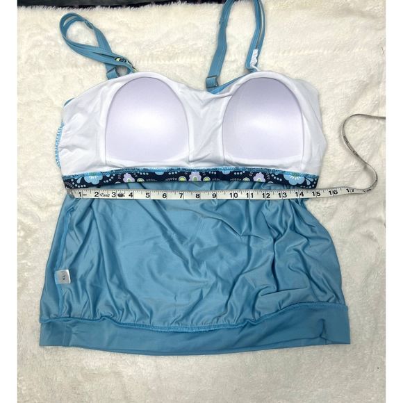 Zando Women's Sporty Two Piece Double Up Tankini  US SZs XL & 2XL: NWOT - Picture 8 of 11